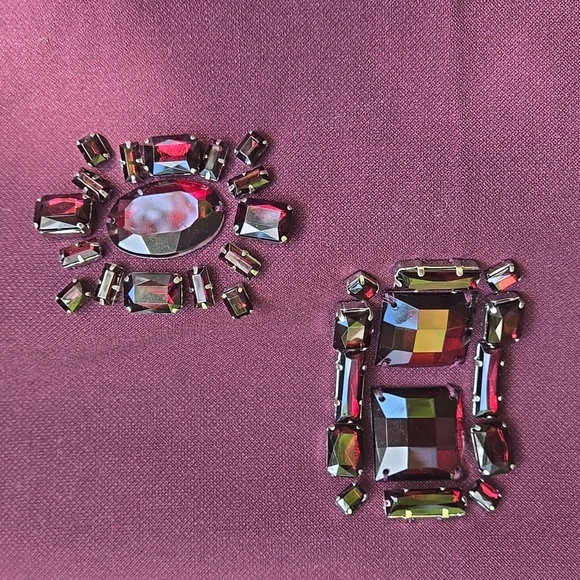 Trina Turk Embellished Jewel Dorris Knit Pencil Skirt Sz 0 Solid Burgundy Nwt - Picture 7 of 7